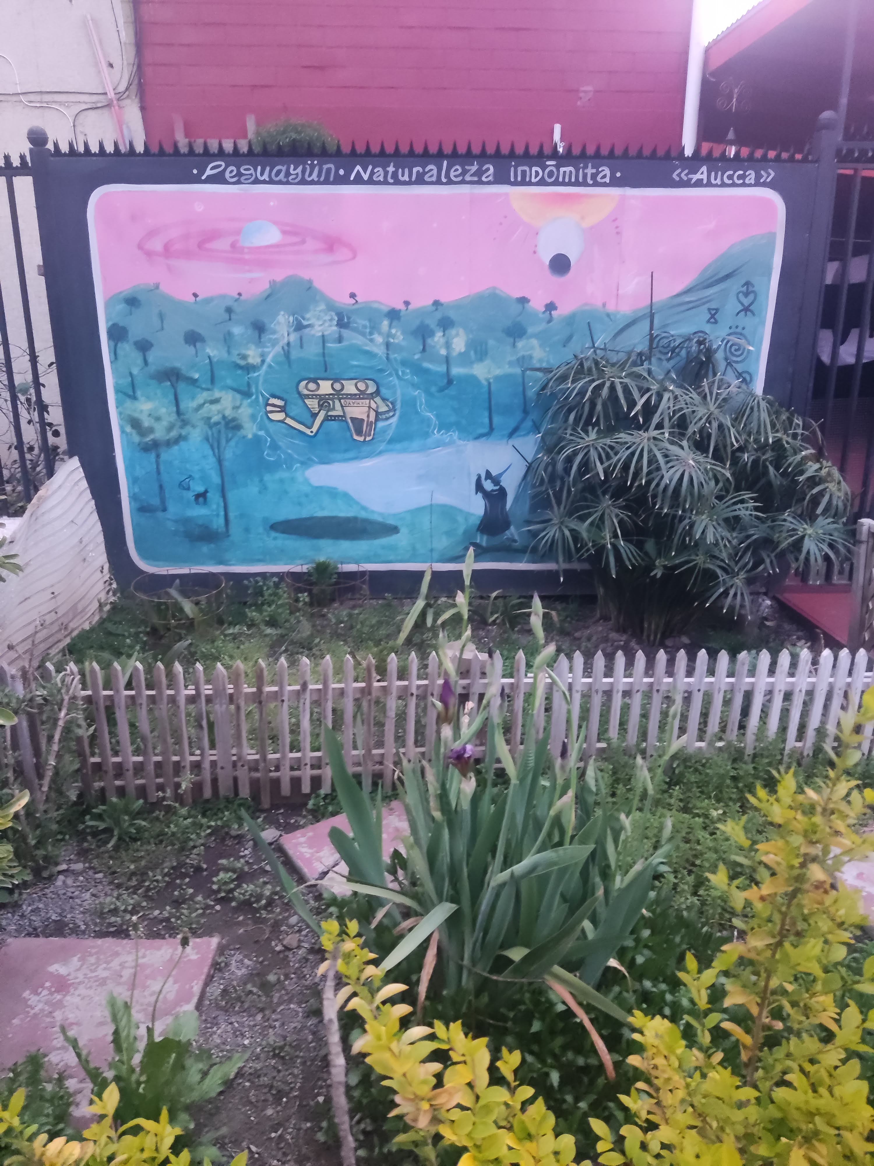 Mural comunitario en el barrio